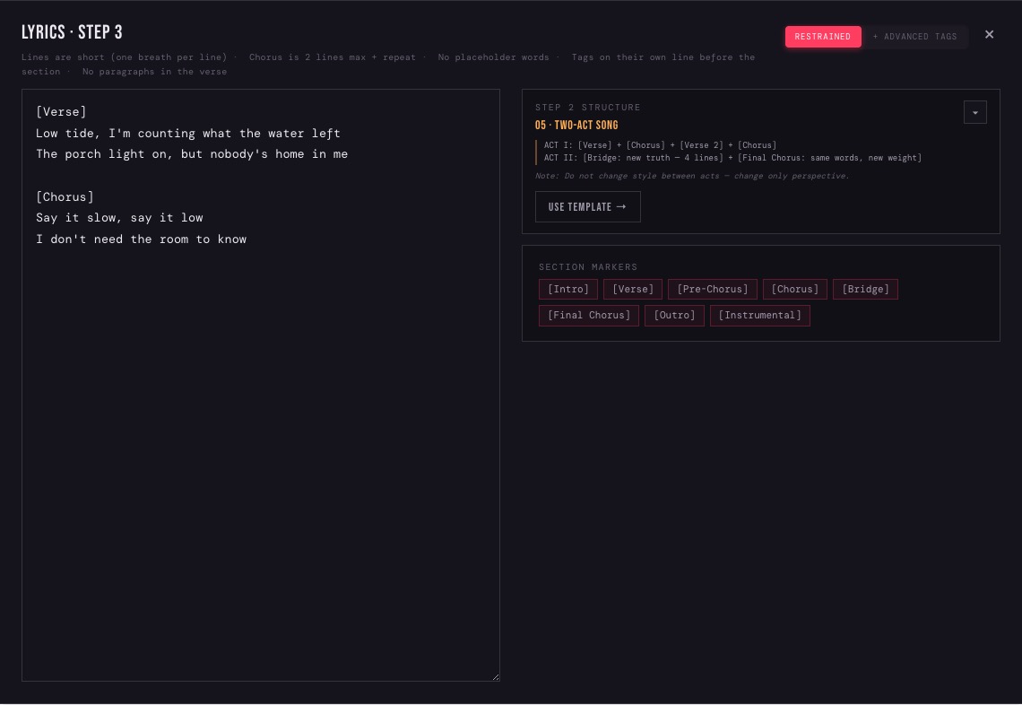 SUMAI PRO — Lyrics fullscreen editor